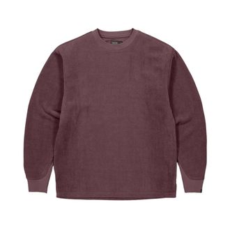 Butcher of Blue Flux Heavy Waffle Sweat - Heren - Sweatshirts & Hoodies - Paars - Maat: XL Fleece