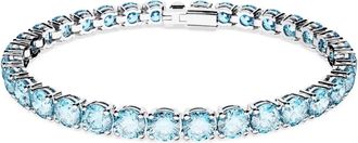 Swarovski Matrix Tennis Armband - Dames - Armbanden - Blauw - ONE Size - Accessoires
