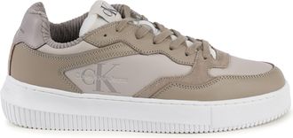 Calvin Klein Womens Casual Platform Sneakers - Tan Leather - Size EU 42