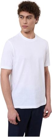 FILIPPO DE LAURENTIIS Lichtgewicht Crepe T-shirt in wit - Heren - T-shirts - Wit - 2XL - Katoen - Tops