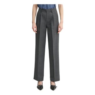 Zadig&Voltaire Broeken, Dames, Grijs, M, Wol, Wide Broeken