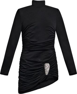 Area Abito corto con decorazione - Nero