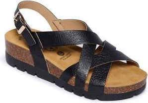 Plakton Compass Sandal in Elefante Lame Negro at Nordstrom Rack, Size 10Us / 41Eu