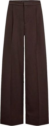 Copenhagen Muse Tailor Pants - Dames - Wijde Broeken - Bruin - L - Polyester - Broeken