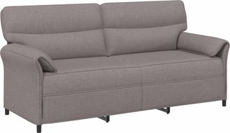 vidaXL Sof&aacute; De 3 Plazas 3 Plaza Topo 198 X 83 X 95 Cm Tela Vidaxl