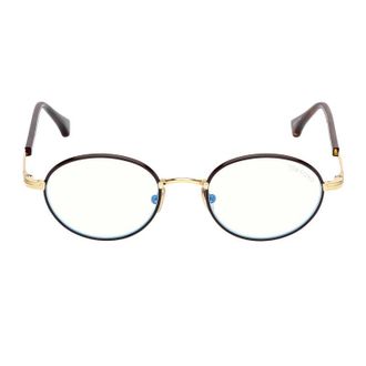 Tom Ford Oval Blue-Light Block Eyeglasses - Brown
