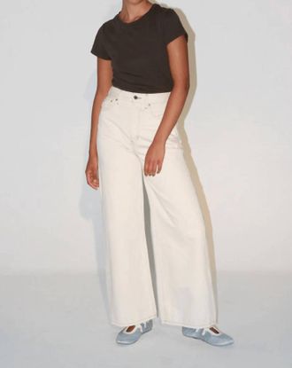 &Eacute;tica Marley Ultra High Rise Baggy Pants In Parchment