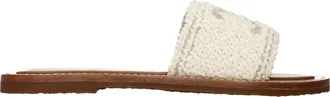 Celine Lympia Damess Slippers En Klompen Beige/Ecru Stof