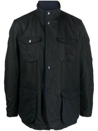Barbour Giacca Ogston Waxed - Blu