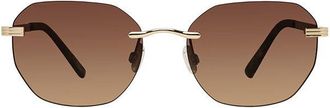 Privé Revaux TRACK STAR/S J5G/HA Mens Sunglasses Gold Size 56