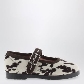Victoria Ballerine Gong-Fu marroni stampa animalier