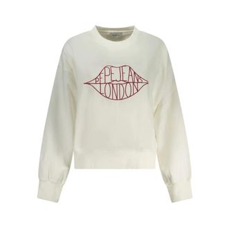 Pepe Jeans London Donna, Felpe, Bianco, XS, new