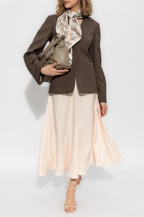 Fendi Blazer With Pockets, Womens, Brown