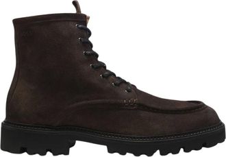 HUGO BOSS Julio Halb Lace-up Stivali - - Shoes - Uomo - Marrone - 44 EU