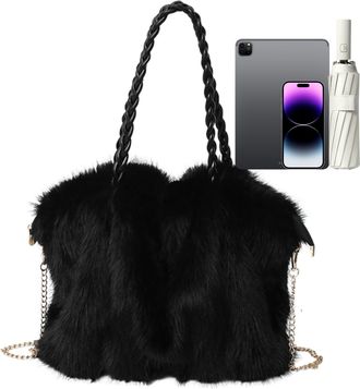 Generic Ladies Handbag - 33x16x29CM Winter Bag | Faux Shoulder Messenger Bag Soft Lightweight Trendy Design | Womens Travel - Casual Shopping Daily Use