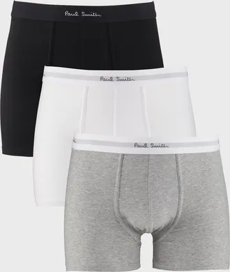 Paul Smith Men & apos;s 3-Pack Solid Boxer Trunks