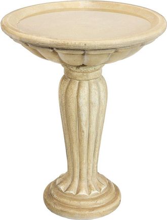 Sunnydaze Outdoor Grecian Column Bird Bath