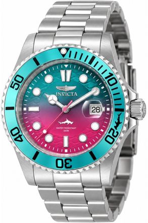 Invicta Pro Diver 50904 Herenhorloge - Quartz Uurwerk - Roestvrij Staal met Roze Wijzerplaat - 42 mm