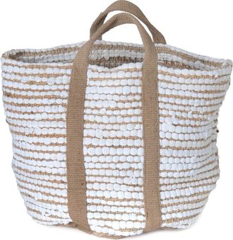 Go Home White Hemp & Cotton Basket