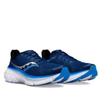 Saucony Mens Guide 17 Running Shoes In Navy/cobalt