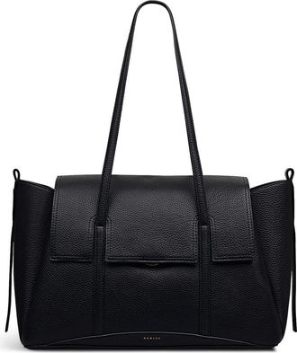 Radley London The Chancery Large Flapover Shoulder Bag in Black at Nordstrom