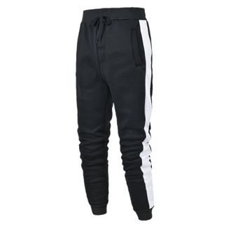 Generic Mens Casual Joggers Drawstring Sweatpants Trousers Pockets Cotton Jogging Tracksuit Autumn Winter Outdoor Pants Cargo Work Trousers Men Comfort Pants 
