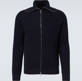 Slowear Cardigan in lana vergine con zip