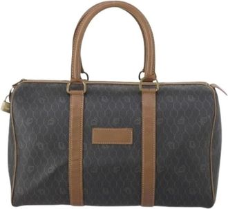 Dior Pre-owned Vintage Honeycomb Boston bag - Dames - Vintage Weekendtas - Bruin - ONE Size - Leer - Vintage