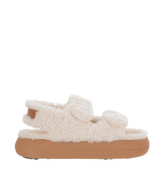 Moon Boot White Textured Sandals