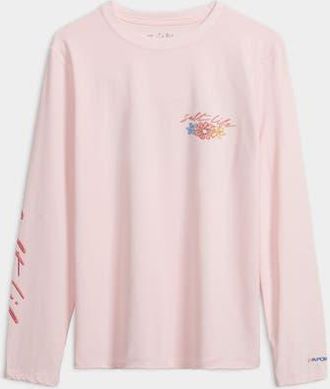 Salt Life Honu Long Sleeve Performance Shirt in Crystal Pink Heather at Nordstrom, Size Medium