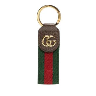 Gucci Pre-owned Canvas Sleutelhanger - Heren - Vintage Accessoires - Bruin - ONE Size - Leer - Vintage