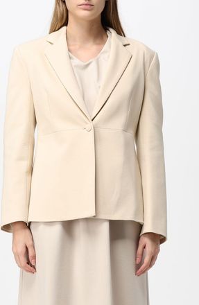Meimeij Blazer corto monopetto in misto viscosa a un bottone