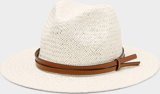 Le 31 Mens Ivory paper straw fedora