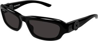 Balenciaga BB0409S 001 Mens Sunglasses Black Size 58