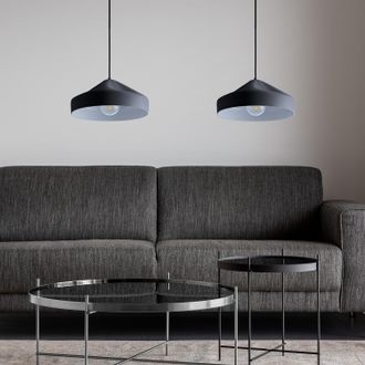 Paco Home Paco Home - Luminaria Suspensi&oacute;n Colgante Comedor Cocina Mesa Comedor Interior Blanco Gris-blanco, Dise&ntilde;o T + L&aacute;mpara A95 &Aacute;mbar