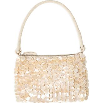 L*Space Campbell Embellished Shoulder Bag in Cream at Nordstrom