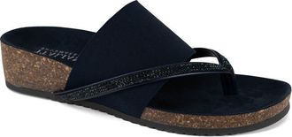 Italian Shoemakers Ziona Wedge Sandal in Navy at Nordstrom Rack, Size 10