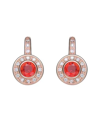 Genevive 18K Rose Gold Vermeil Earrings