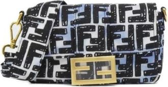 Fendi Pre-owned Cross Body Bags, female, Multicolor, Size: ONE SIZE Pre-owned Nylon shoulder-bags