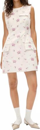 Baum Und Pferdgarten Amayah Sleeveless Mini Dress In Fuchsia Pink Flower