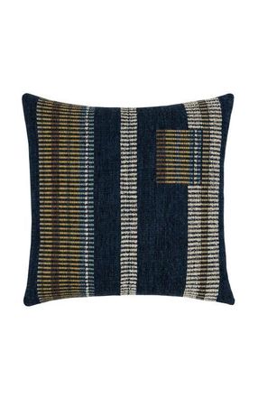 Elaine Smith Voyage Indigo textured with chenille Indoor & Outdoor Woven Accent Pillow at Nordstrom, Size 20X20