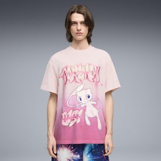 Puma T-shirt oversize PUMA x POK&Eacute;MON Shiny Mew da uomo, Abbigliamento, Rosa, 3XL