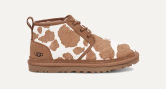 UGG Womens Neumel Cow Print Chukka Boot In Mss - Messa Sand