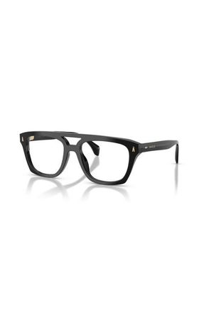 Moncler 53mm Rectangle optical glasses in Black at Nordstrom