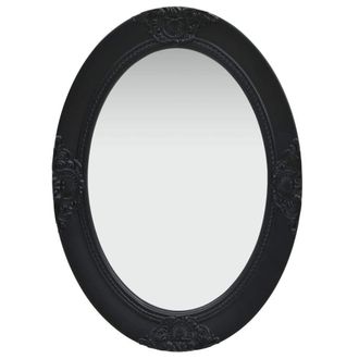 vidaXL Espejo De Pared Estilo Barroco Negro 50x70 Cm Vidaxl