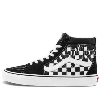 Vans Paint Drip Checkerboard Sk8-Hi Shoes Black White VN0A5HXV6UP