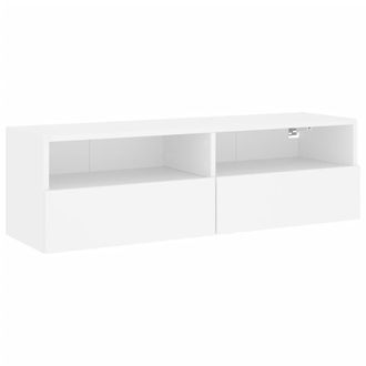 vidaXL Vidaxl - Mueble De Pared Para Tv Madera Ingenier&iacute;a Blanco 100x30x30 Cm