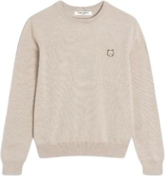 Maison Kitsun&eacute; Uomo, Maglie, Beige, XL, new