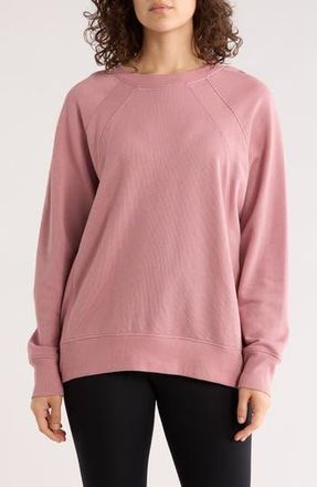 Zella Drew Crewneck Sweatshirt in Pink Nostalgia at Nordstrom Rack, Size X-Large