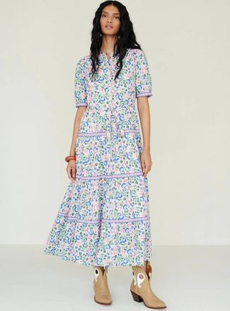 Banjanan Saylor Dress In Clam Garland